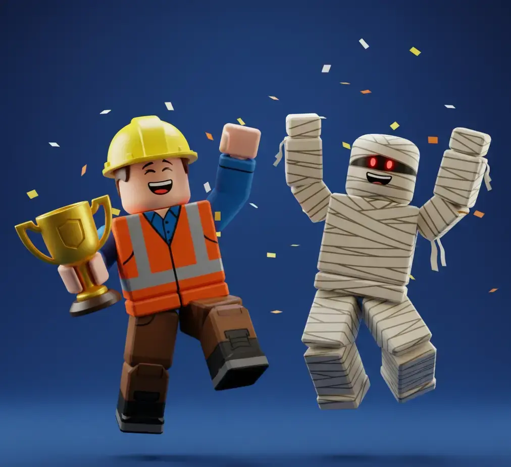 Grupo de personajes de Roblox generados por Sloyd