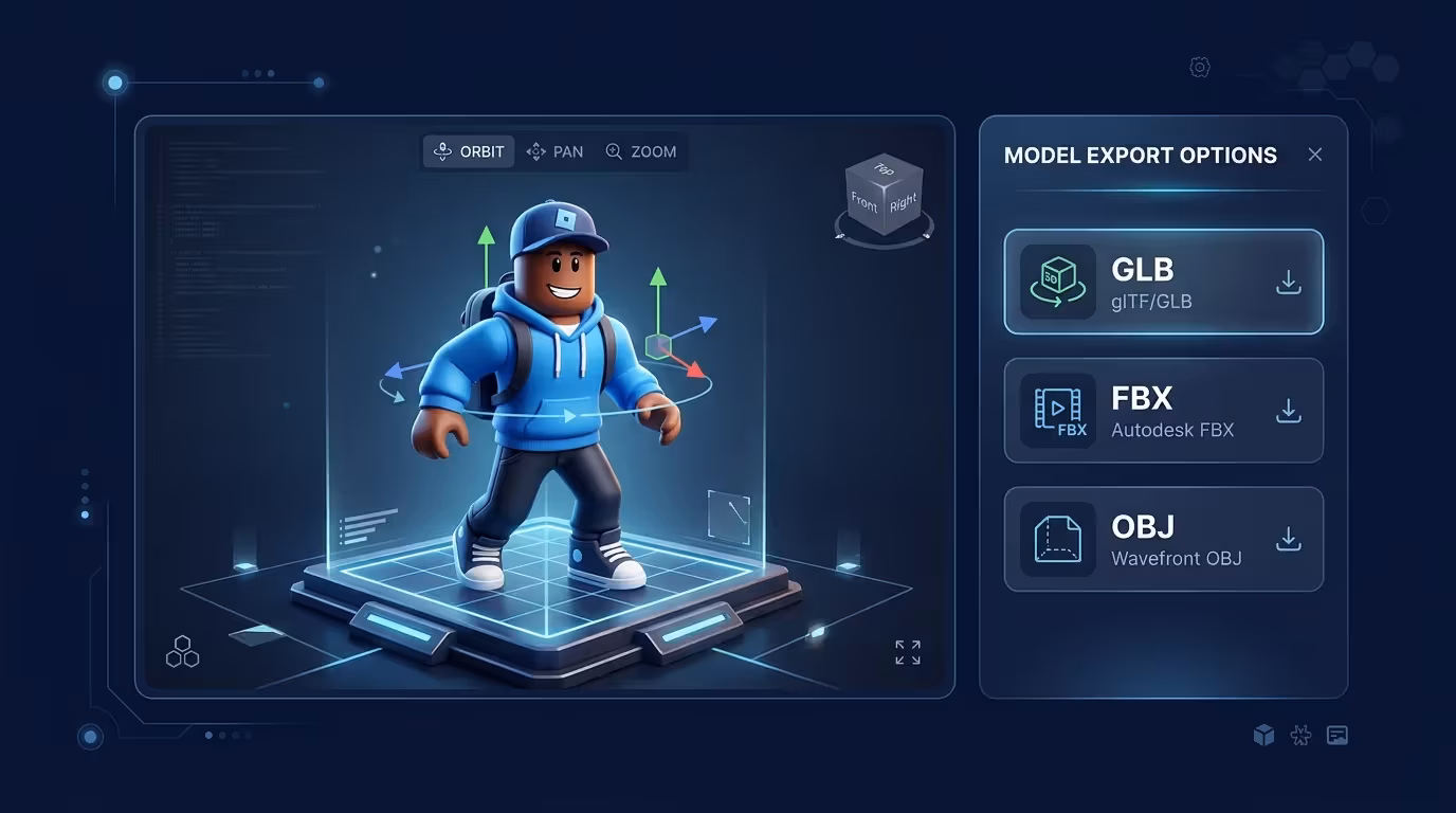 De avatar a modelo 3D en un clic