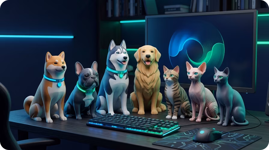 3D print your pet as a desk figurine
