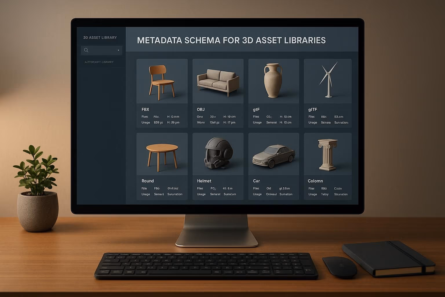 Metadata Schema for 3D Asset Libraries: Standards & Best Practices