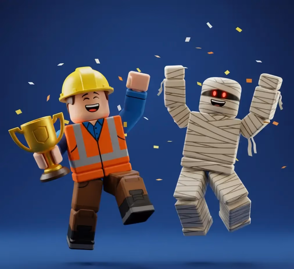 Group of Sloyd-generated Roblox characters